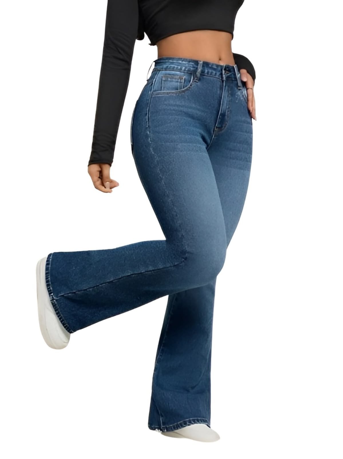 Women's High Waist Jeans - Image 2